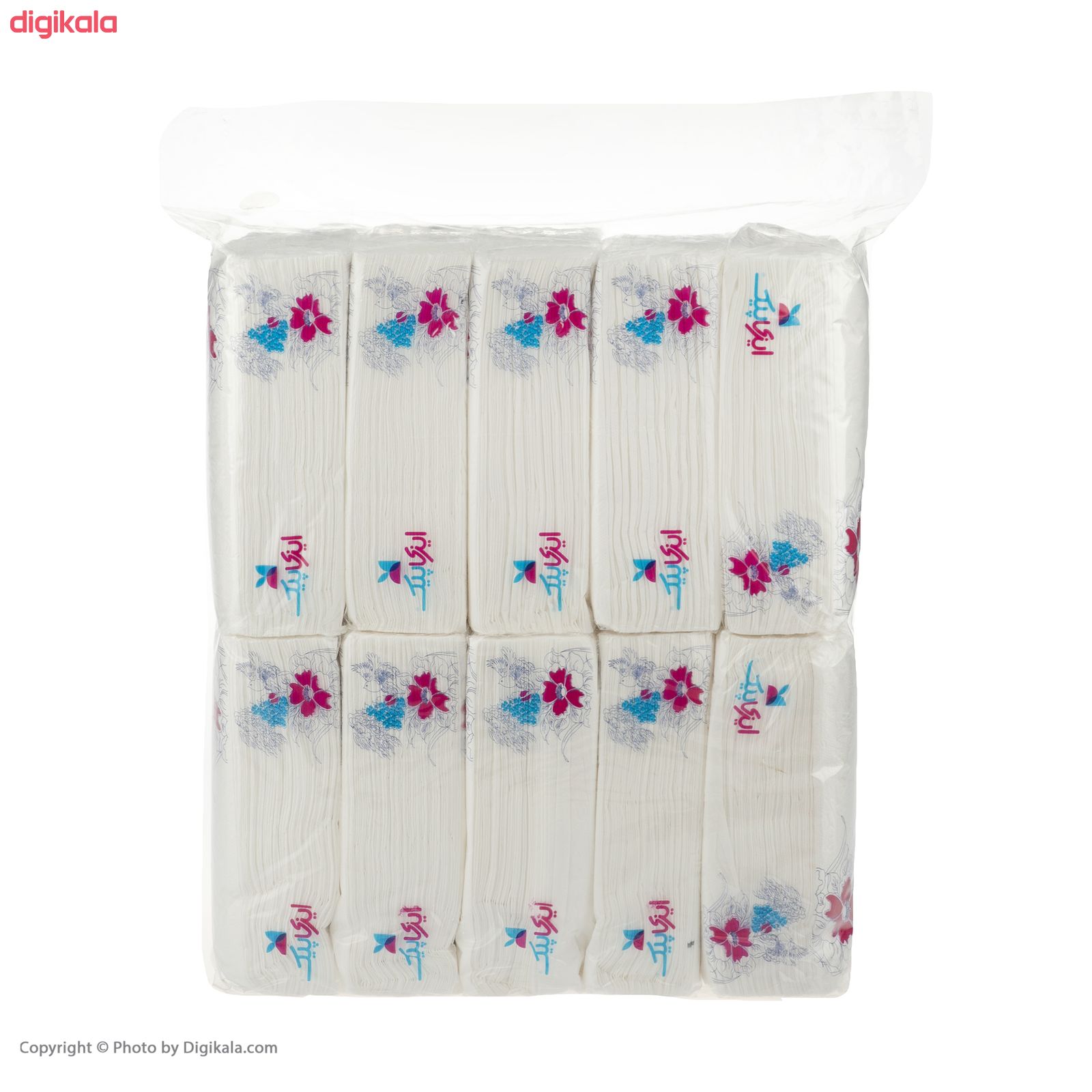 دستمال کاغذی 200 برگ ایزی پیک مدل Flower بسته 10 عددی main 1 2
