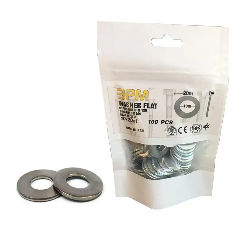 واشر تخت مدل BPM10-20-1 بسته 100 عددی