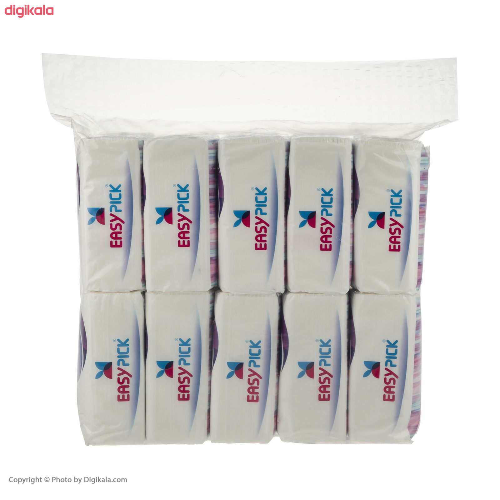 دستمال کاغذی 100 برگ ایزی پیک مدل Flower بسته 10 عددی main 1 3