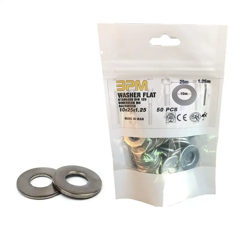 واشر تخت مدل BPM10-25-1.25 بسته 50 عددی