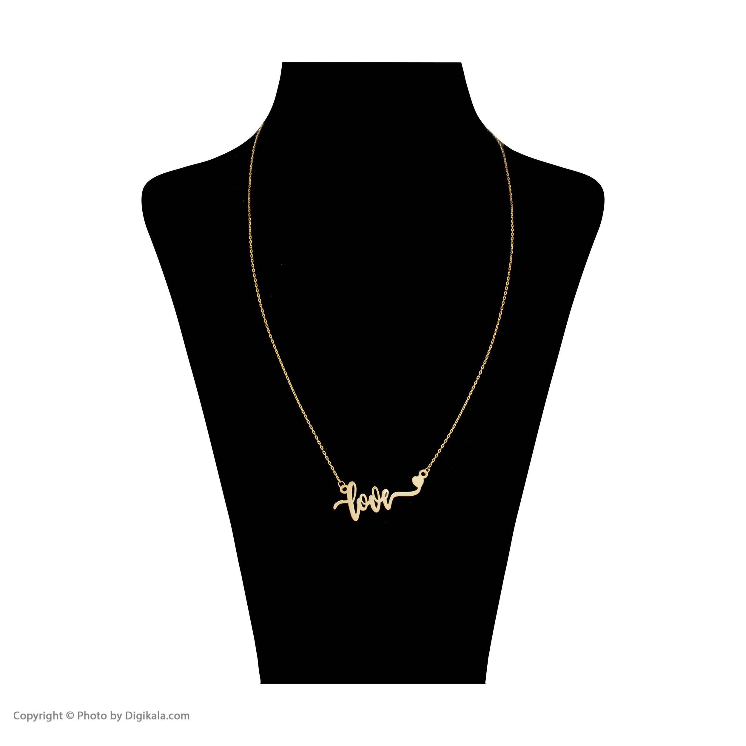 گردنبند طلا 18 عیار زنانه زرمان مدل ZMM0980 طرح لاو