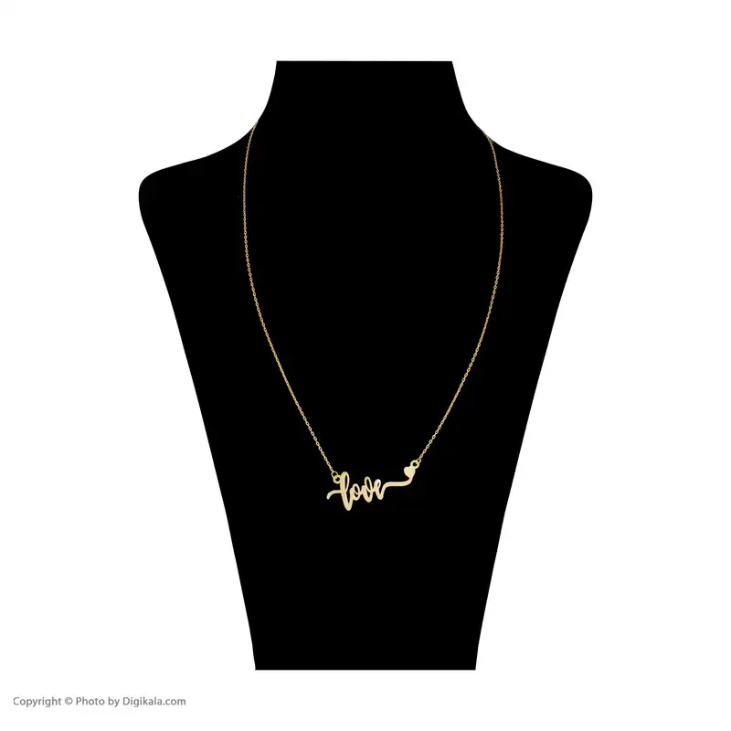 گردنبند طلا 18 عیار زنانه زرمان مدل ZMM0980 طرح لاو