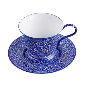 ست فنجان مسی میناکاری اثر ابوالقاسمی 170144