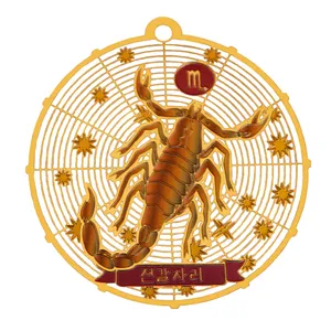 آویز گردنبند طرح ماه تولد آبان کد BM 8