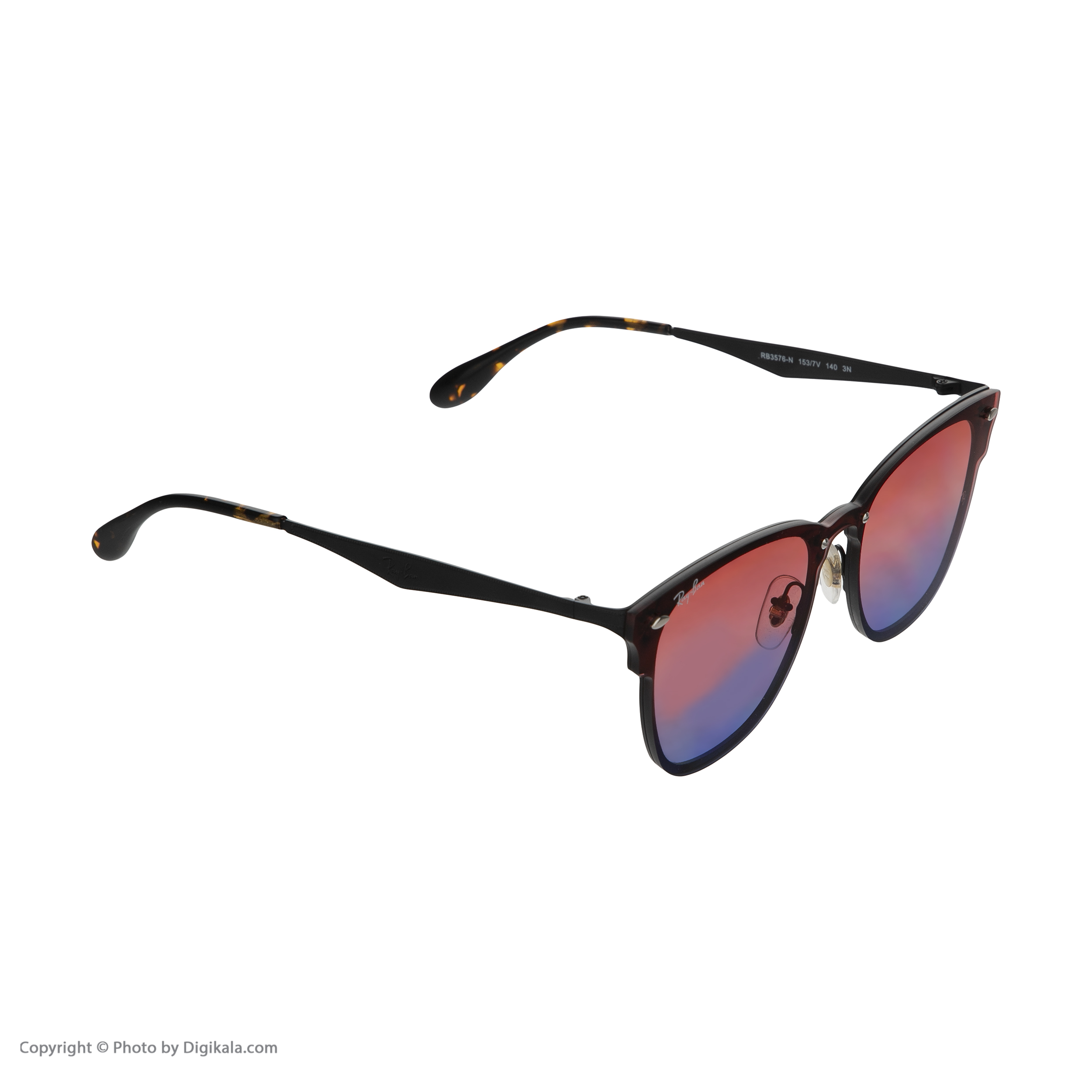 عینک آفتابی ری بن مدل 3576-153/7v - مشکی آبی - 3