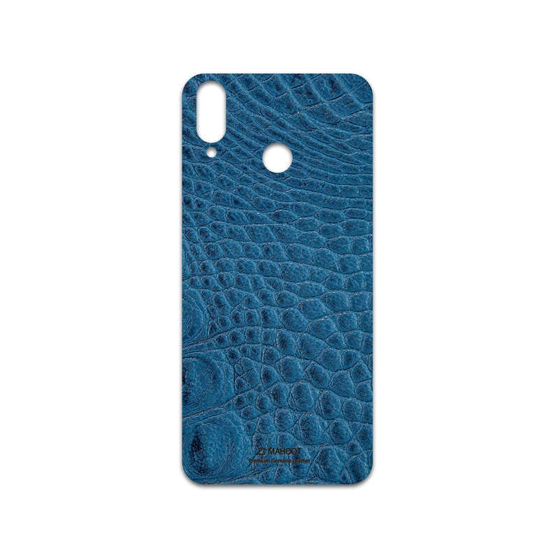 برچسب پوششی ماهوت مدل Blue-Crocodile-Leather مناسب برای گوشی موبایل جی پلاس Q10