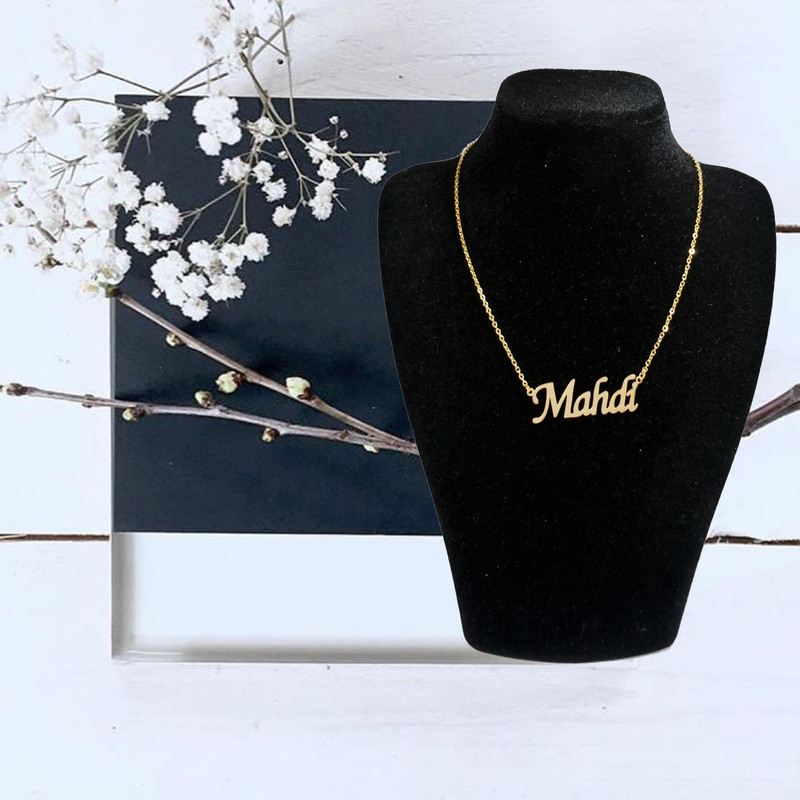 گردنبند نقره زنانه ژوپینگ طرح مهدی کد A922501