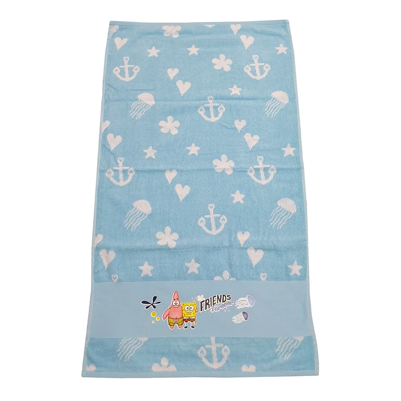 حوله دستی ازدیلک طرح Sponge bob سایز 90×50 سانتیمتر