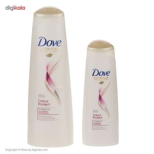 پک شامپو موهای رنگ شده داو سری Nutritive Solutions مدل Color Protect - بسته 2 عددی