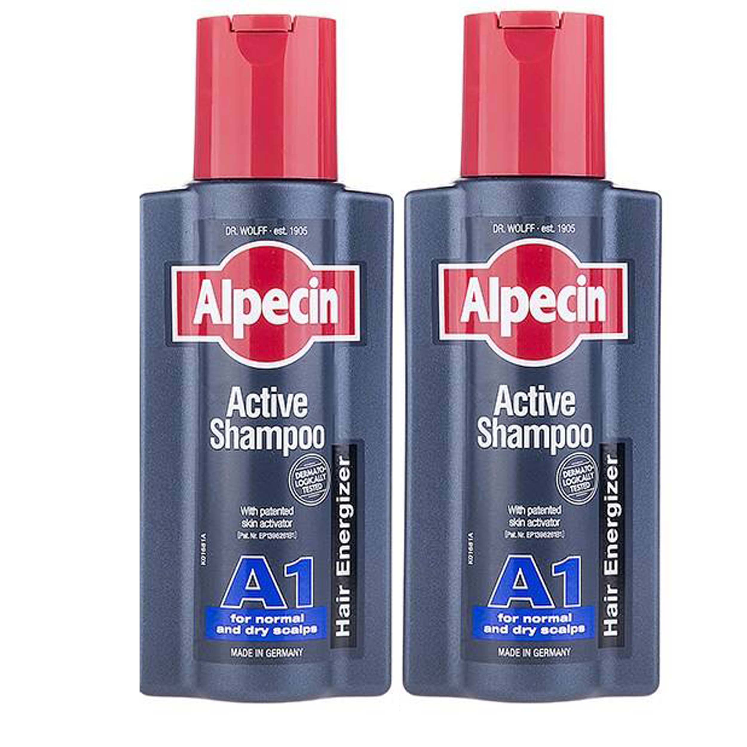شامپو مو آلپسین مدل A1 Active حجم 250 میلی لیتر بسته 2 عددی