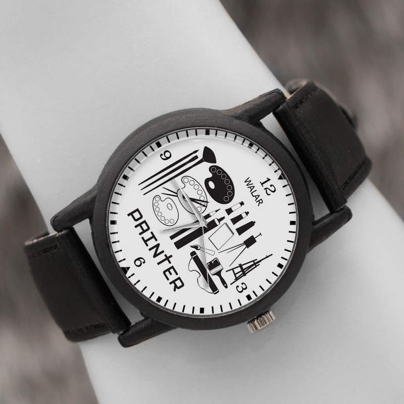 ساعت مچی عقربه ای زنانه و مردانه والار طرح نقاش کد LF2356