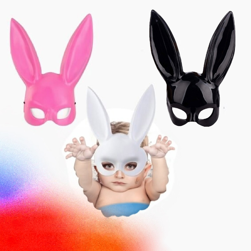 ماسک ایفای نقش مدل خرگوش