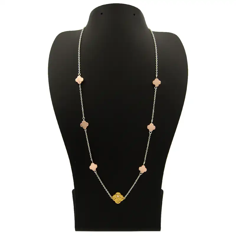 گردنبند طلا 18 عیار زنانه مانچو کد sfgs010