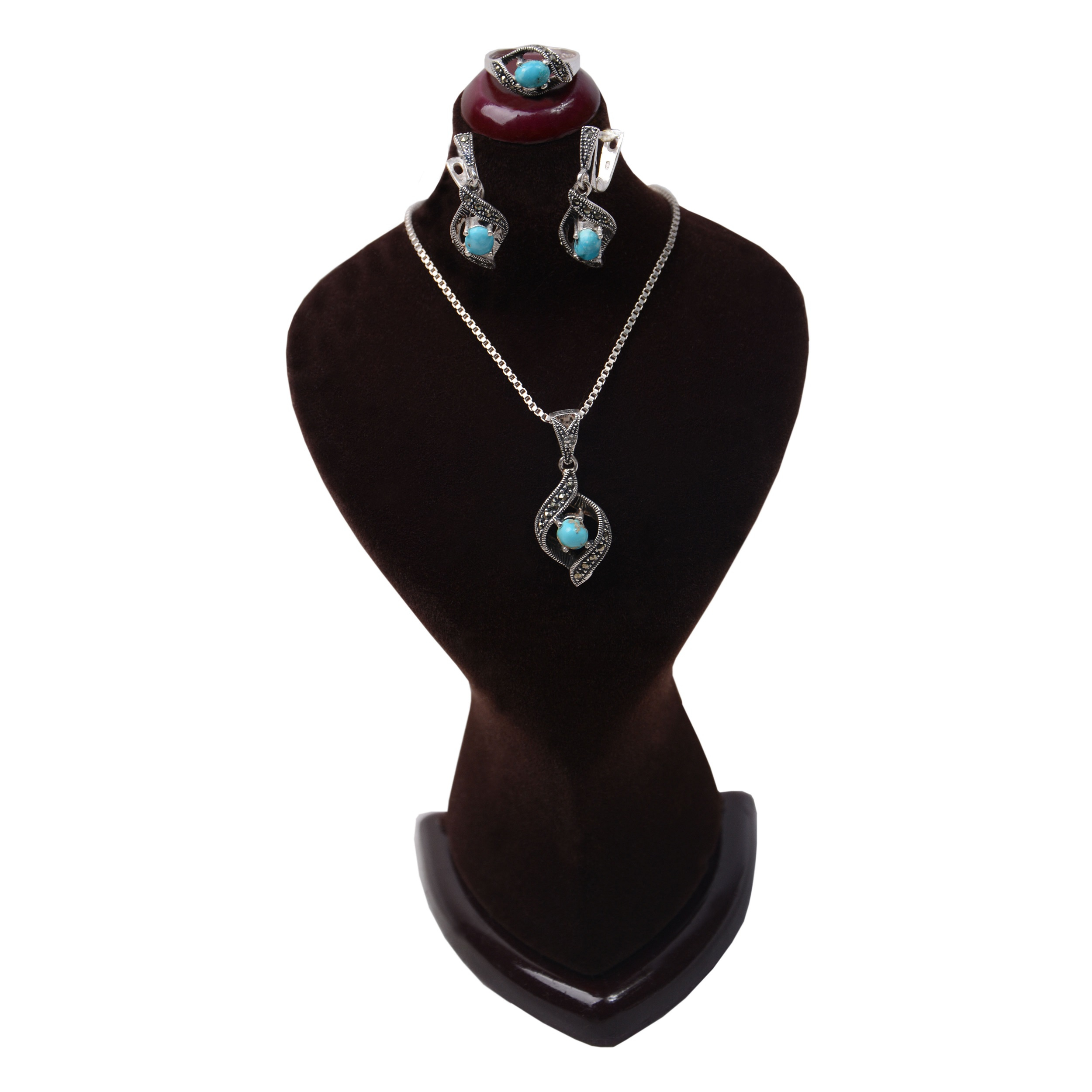  نیم ست  نقره زنانه کد NSZ114