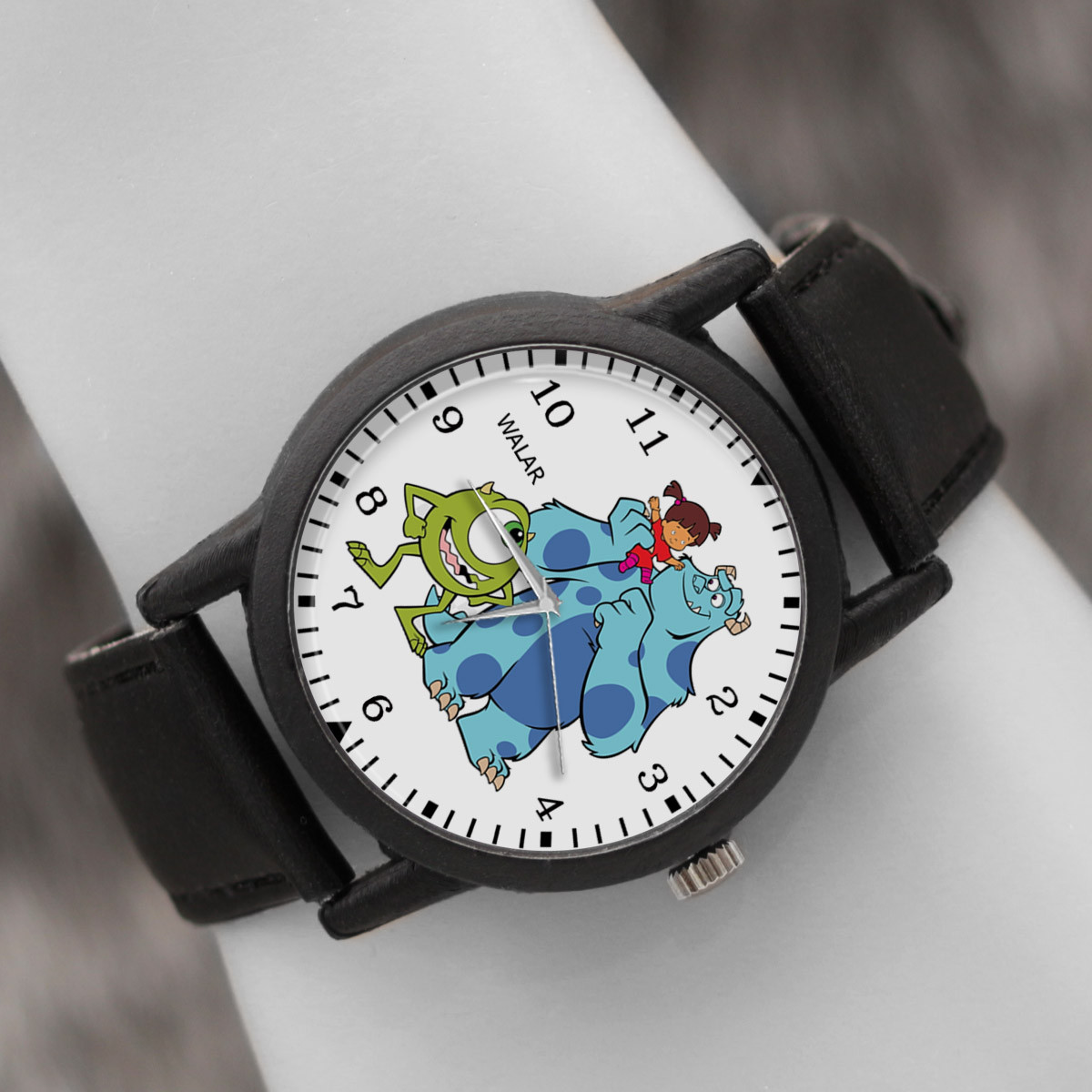 ساعت مچی عقربه ای والار طرح کارخانه هیولاها کد LF2456