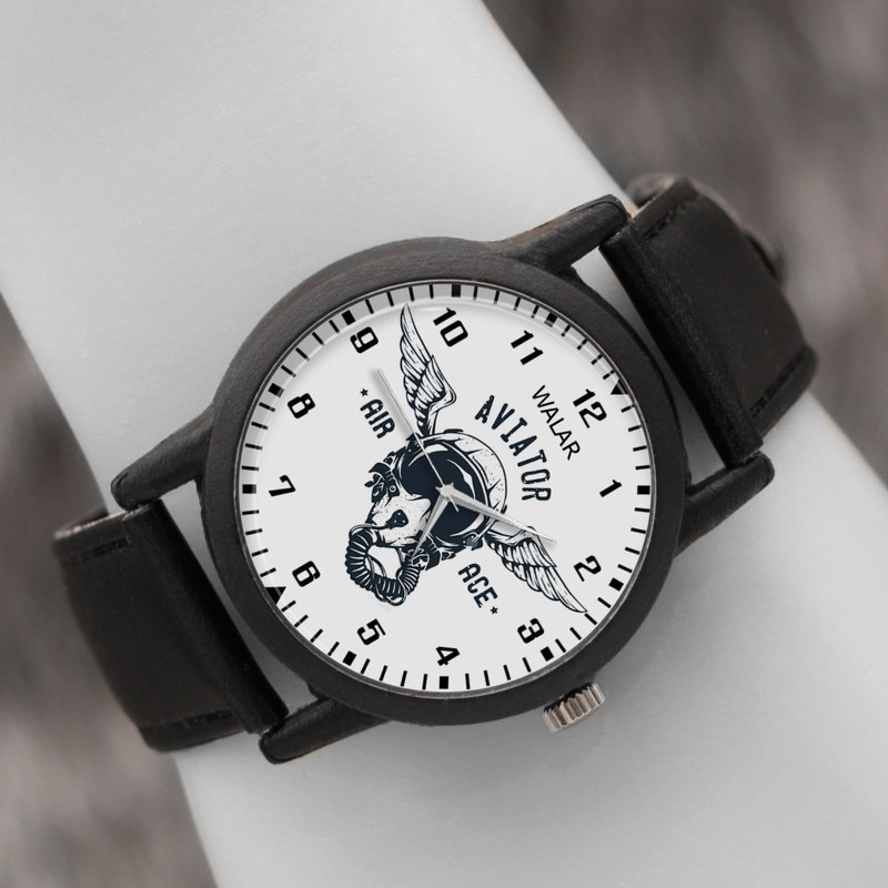 ساعت مچی عقربه ای والار طرح خلبانی کد LF2553