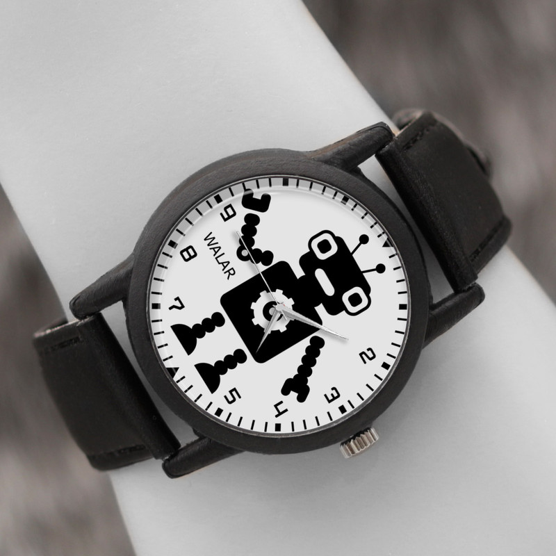 ساعت مچی عقربه ای والار طرح رباتیک کد LF2563