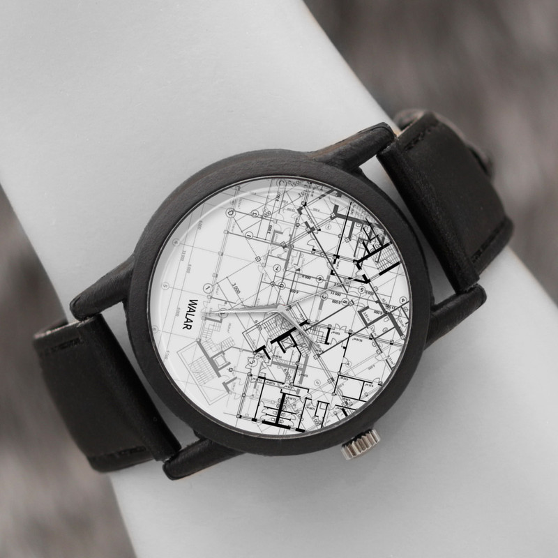 ساعت مچی عقربه ای والار طرح معماری کد LF2619