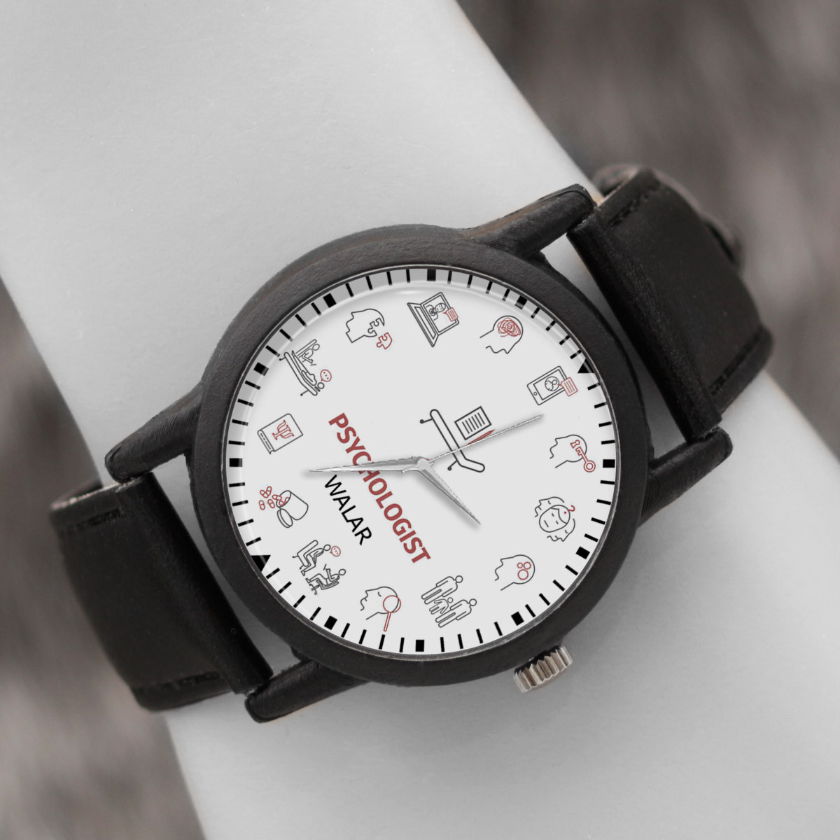 ساعت مچی عقربه ای والار طرح روانشناس کد LF2653