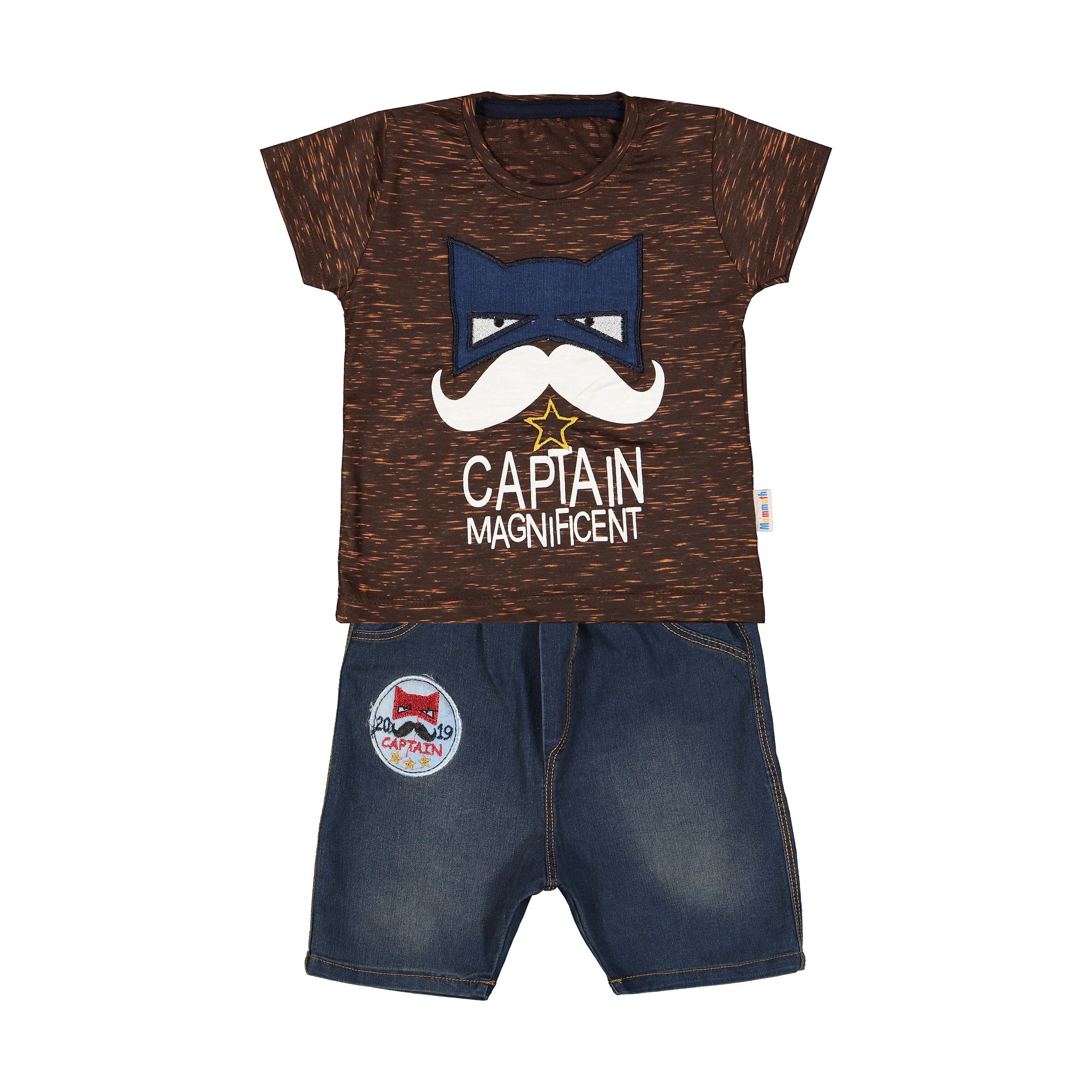 ست تیشرت و شلوارک پسرانه کد ۶۸۱