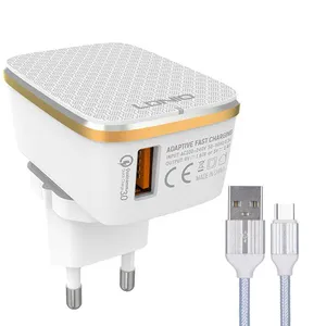 LDNIO A1204Q Wall Charger with USB-C Cable
