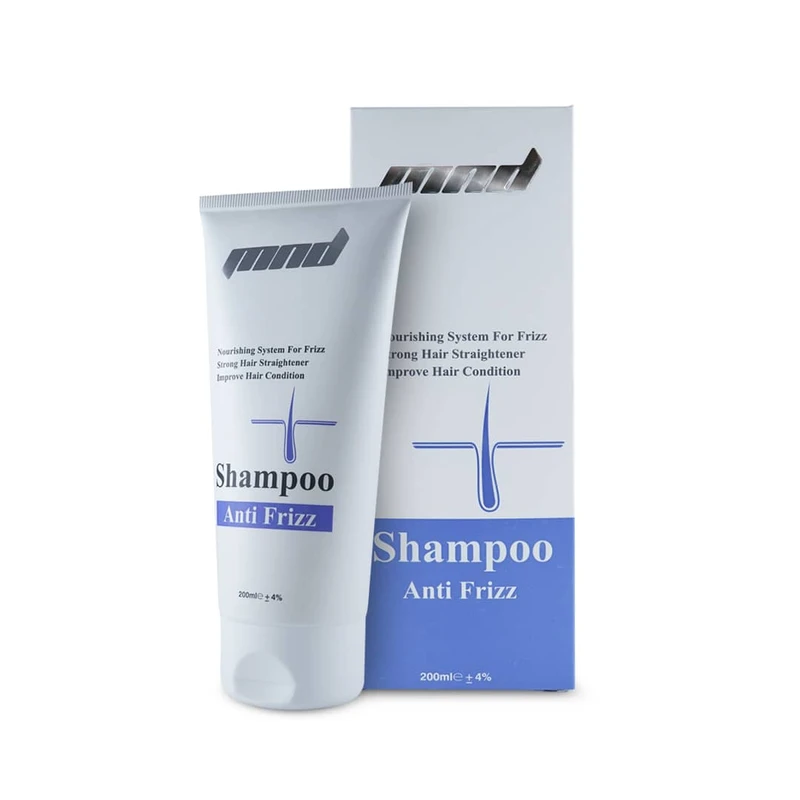شامپو مو ام ان دی مدل anti frizz حجم 200 میلی لیتر