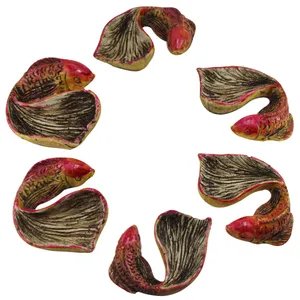 مجموعه ظروف هفت سین 6 پارچه طرح ماهی کد E014