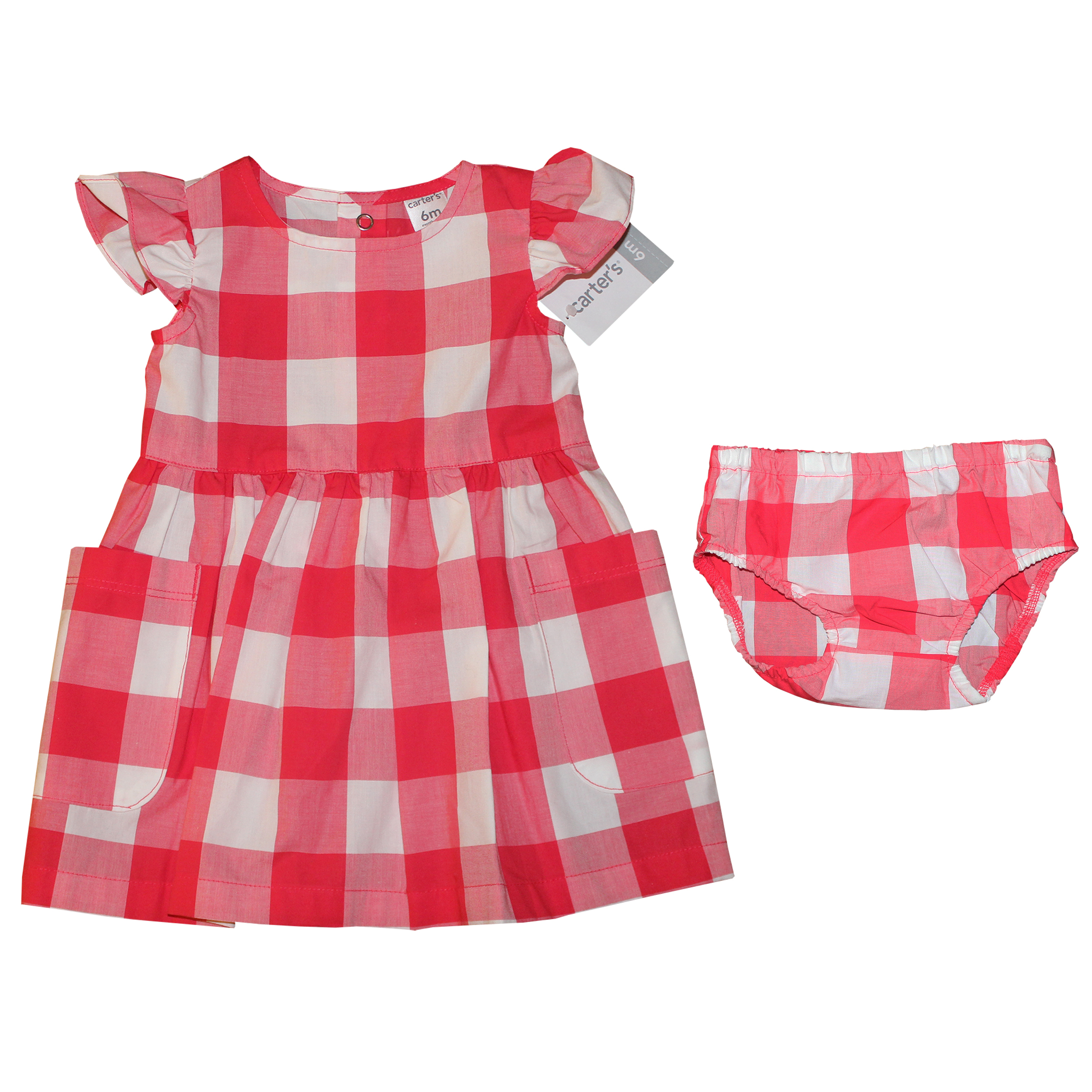 ست پیراهن و شورت نوزادی دخترانه كارترز كد 6452