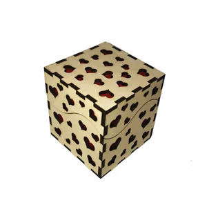 جعبه هدیه چوبی مدل قلب