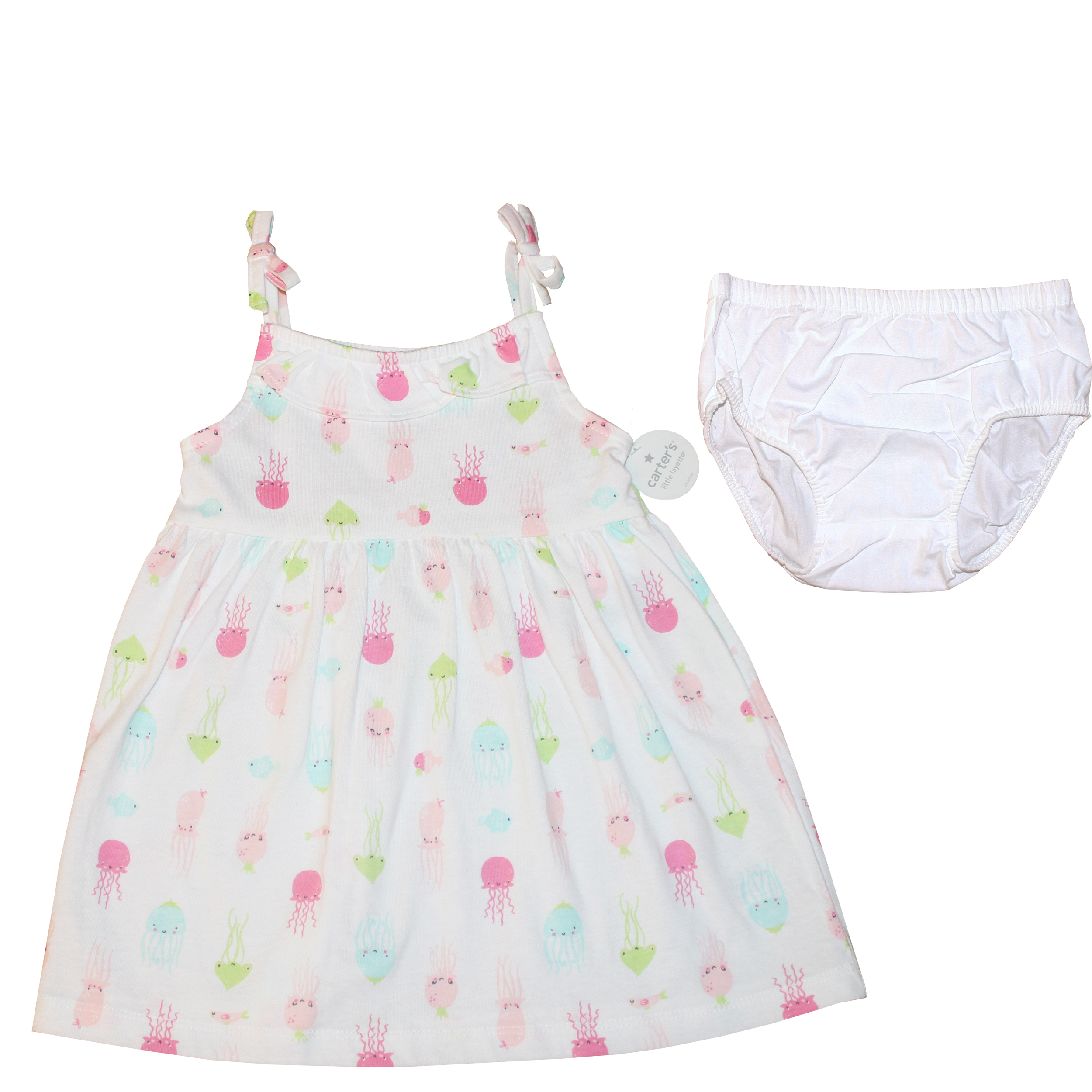 ست پیراهن و شورت نوزادی دخترانه كارترز كد 7222