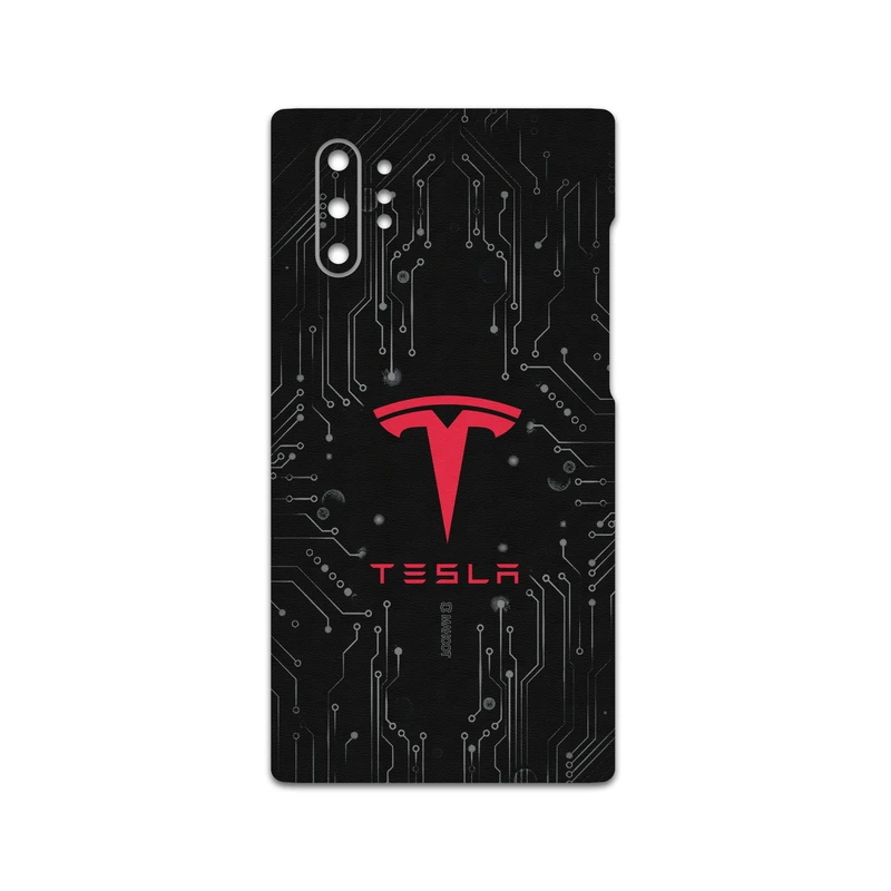 برچسب پوششی ماهوت مدل TESLA-Motors مناسب برای گوشی موبایل سامسونگ Galaxy Note 10 Plus