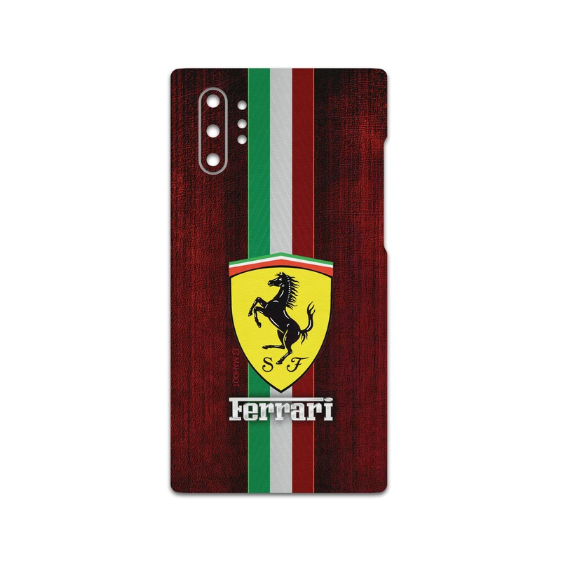 برچسب پوششی ماهوت مدل Ferrari مناسب برای گوشی موبایل سامسونگ Galaxy Note 10 Plus