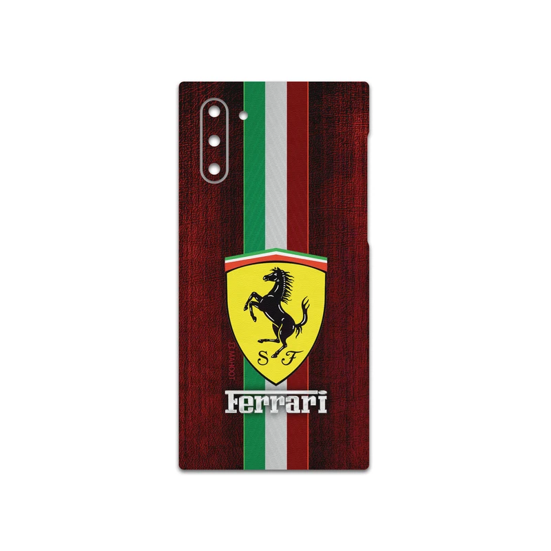 برچسب پوششی ماهوت مدل Ferrari مناسب برای گوشی موبایل سامسونگ Galaxy Note 10