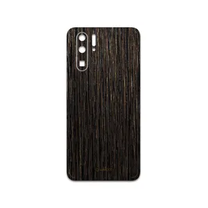 MAHOOT Dark-Gold-Stripes-Wood Cover Sticker for Huawei P30 Pro