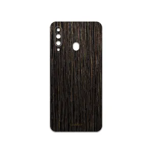 MAHOOT Dark-Gold-Stripes-Wood Cover Sticker for Samsung Galaxy A60
