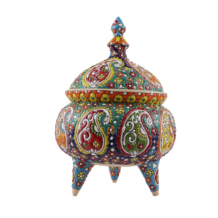 شکلات خوری میناکاری سفالی مدل sh3m5