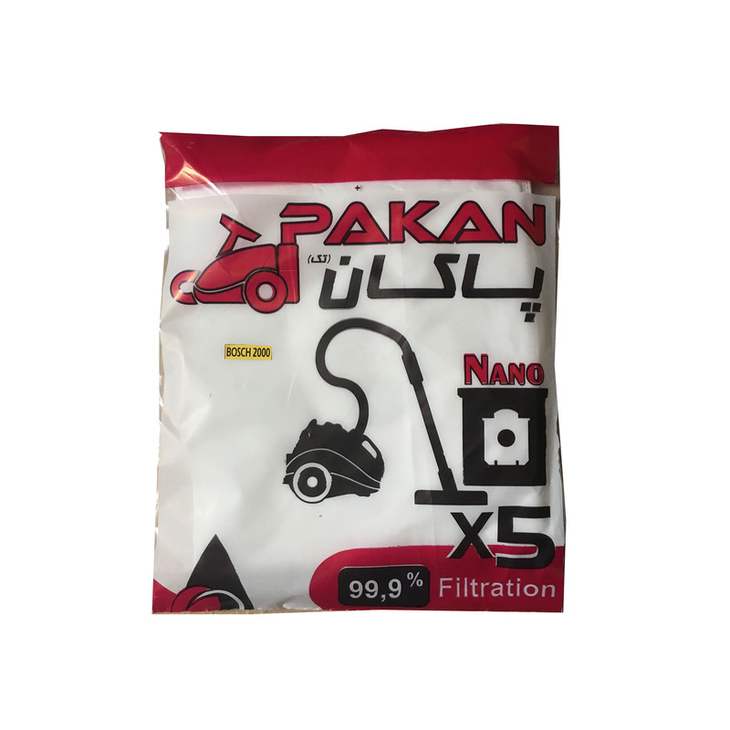 کیسه جاروبرقی پاکان مدل 087 بسته 15 عددی مناسب برای بوش