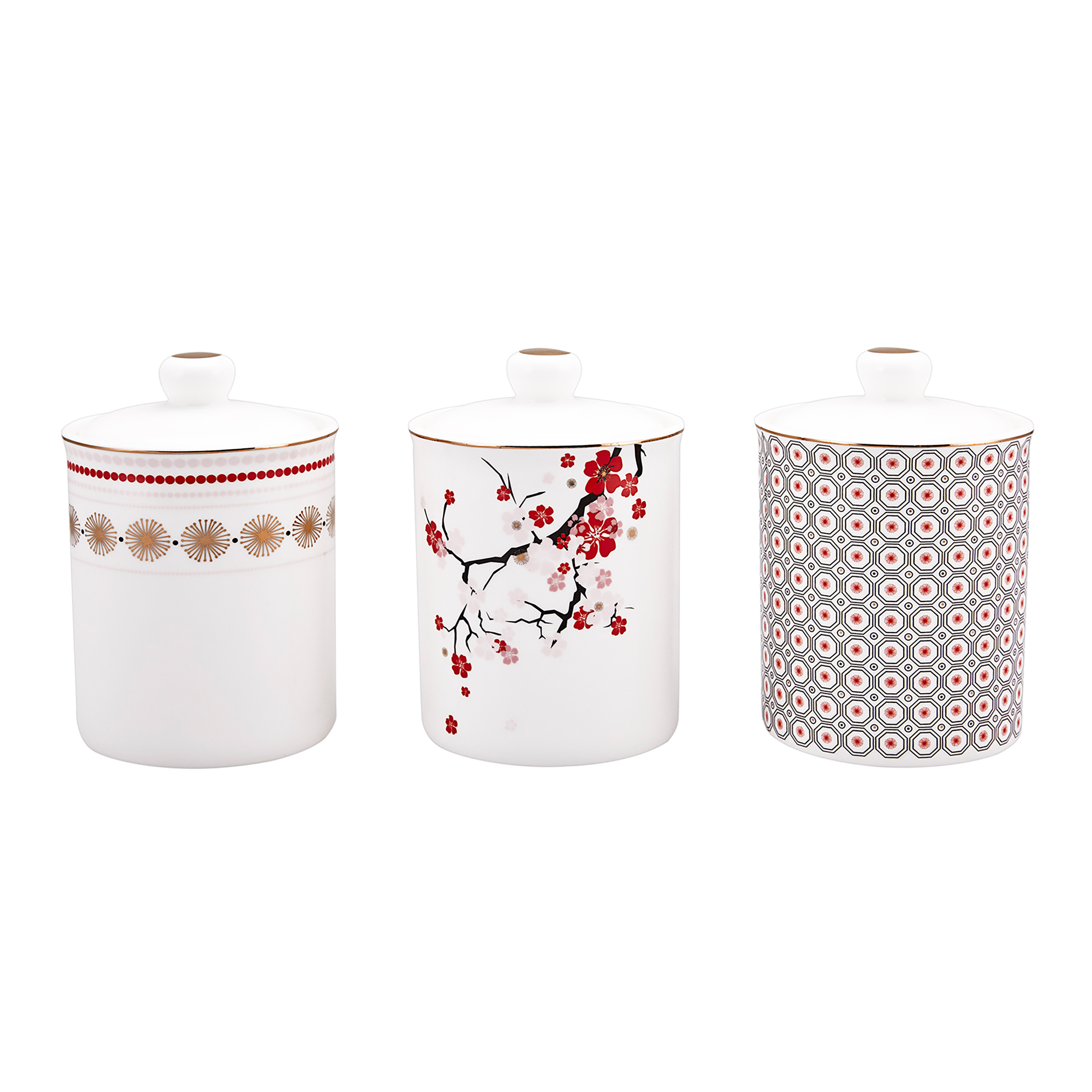 ست جا ادویه 3 پارچه کاراجا مدل SAKURA