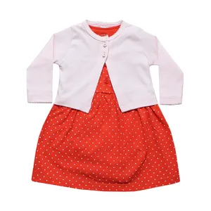 ست کت و پیراهن نوزادی دخترانه کد TB-101