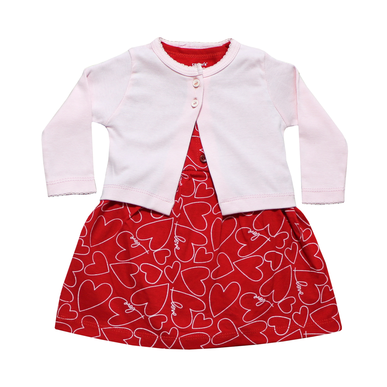 ست کت و پیراهن نوزادی دخترانه کد TB-103