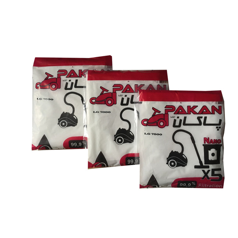 کیسه جاروبرقی پاکان مدل 033 بسته 15 عددی مناسب برای LG 7000