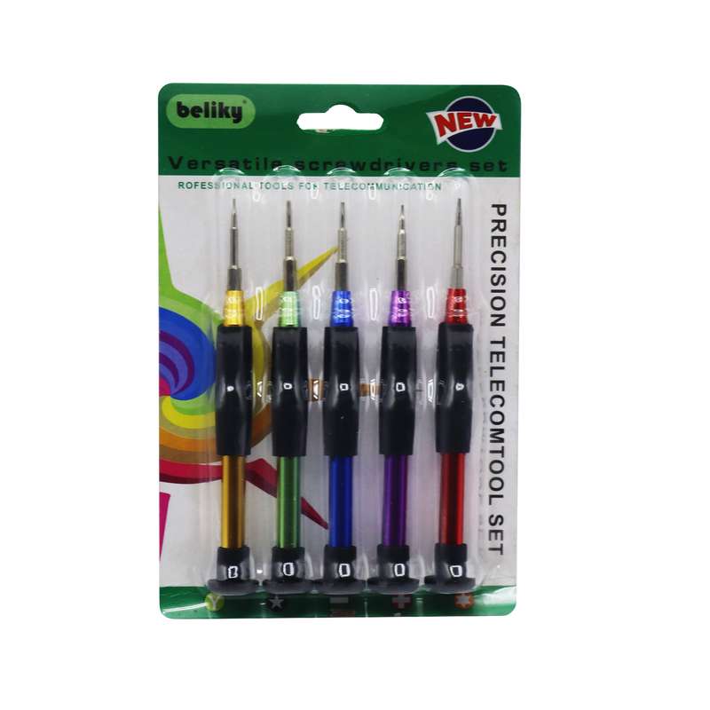 پیچ گوشتی موبایلی بلیکی مدل ستاره ای کد YP-05 مجموعه 5 عددی