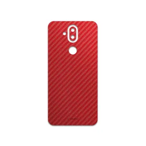 MAHOOT Red-Fiber Cover Sticker for Nokia 8.1
