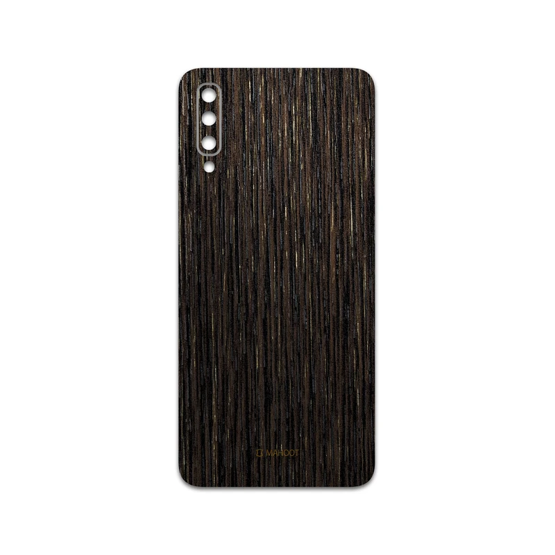 برچسب پوششی ماهوت مدل Dark-Gold-Stripes-Wood مناسب برای گوشی موبایل سامسونگ Galaxy A70