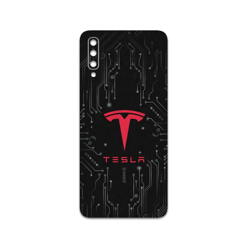 برچسب پوششی ماهوت مدل TESLA-Motors مناسب برای گوشی موبایل سامسونگ Galaxy A70