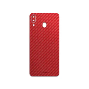 MAHOOT Red-Fiber Cover Sticker for Samsung Galaxy M20