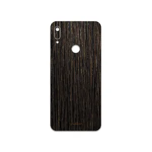 MAHOOT Dark-Gold-Stripes-Wood Cover Sticker for Huawei Y6 Prime 2019