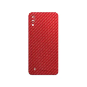 MAHOOT Red-Fiber Cover Sticker for Samsung Galaxy M10