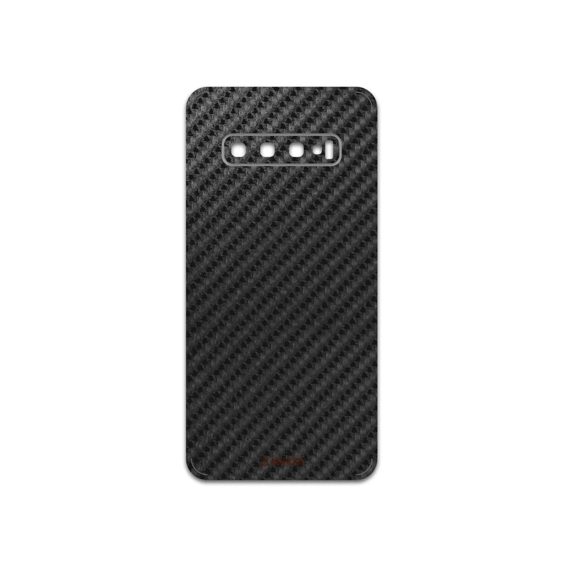 برچسب پوششی ماهوت مدل Shine-Carbon-Fiber مناسب برای گوشی موبایل سامسونگ Galaxy S10