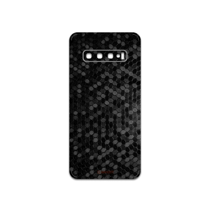 برچسب پوششی ماهوت مدل Honey-Comb-Circle مناسب برای گوشی موبایل سامسونگ Galaxy S10